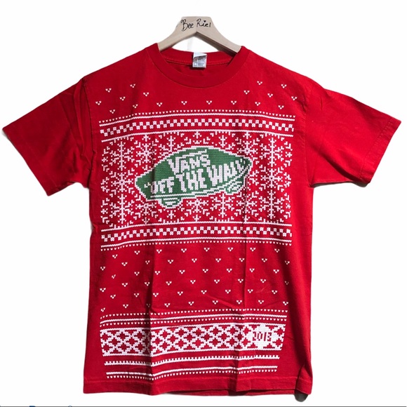 Vans | Shirts | Vans Employee Ugly Sweater Christmas Tee 23 | Poshmark